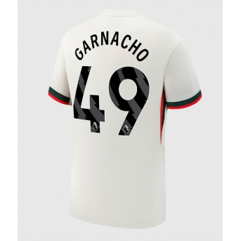 Billige Fotballdrakt Chelsea Alejandro Garnacho #49 Replika Bortedrakt 2025-26 Kortermet